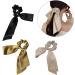 scicent Elastic Hair Bands Solid Satin Long Ribbon Knotted Hair Bows Scrunchies Hair Ties Ponytail Headbands Elastics Accessories for Women - Green2 6309 - Buy Online on GoSupps.com