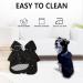 Minezi Waterproof Dog Coat - Zipper & Reflective Buttons Adjustable Strap Removable Hood XXL Black - Perfect for All Weather - Buy Online on GoSupps.com
