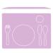 Montessori Toddler Silicone Dining Mat Non-Slip Easy-to-Clean Dining Mat for Setting the Table Montessori Practical Life Lilac - Kids House