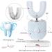 Magentak Automatic Electric Toothbrush for Adults | 360 Degree Ultrasonic | Food Grade Silicone | Electric Travel U Shape Toothbrush | White - Buy Online on GoSupps.com