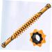 Lurrose Wheel Stick Yoga Massage Roller - Relaxation Bar & Muscle Relief - 45x5CM Orange - International Shipping Available - Buy Online on GoSupps.com