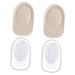 NOLITOY 2 Pairs Heel Pad Prevention Heel Gel Pads for Heel Shoe Heel Inserts Gel Shoes Inserts Shock Absorbing Foot Pads High Heel Invisible Jp Velvet Men and Women