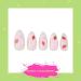 PaintLab Almond Press On Nails Medium Length - Gel Nail Kit with Sweet Strawberry Scent - 24 Piece Fake Nails, Glue, File, Prep Pad & Cuticle Stick for Easy Application and Strong Hold - Buy Online on GoSupps.com