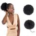 Afro Ponytail Drawstring Short Afro Curly Afro Hair Extension Updo Black 1pc