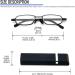 Cokobin Ultra-Light Reading Glasses - Metal Frame Full Frame 2.5 Diopters Stylish Visual Aid for Men & Women - Includes Glasses Case (Black) - Buy Online on GoSupps.com