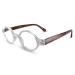 Clear Small Retro Round Reading Glasses Men & Women to Look Vintage with Clear Vision - Sturdy & Durable Readers For Women & Men - Comfy For all Face Shape Mens Glasses - 0.5 Reading Glasses Men Clear 0.5 x