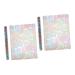 Alipis 2pcs Window Glass Stickers Removable Mural PVC