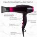 Ionic Professional Hair Dryer with Diffuser - 3500W Salon-Quality Hot Air Styler for Ultimate Hair Care - International Shipping Available - Buy Online on GoSupps.com