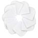 Mias 10 Baby washcloths Made of Molton Flannel White Cotton Non Toxic/Baby Cloths/Cosmetic Cloths/All-Purpose Cloths White/White 24x24cm