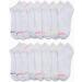 New Balance Girls' Cushion Low Cut Ankle Socks (16 Pack), Pure White - Size Large - Buy Online on GoSupps.com