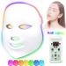 Led Light Therapy Photon Mask Acne Treatment 7 Color Home Use Skin Rejuvenation Anti-Aging Acne Spot Scar Removal Smooth Wrinkles Fine Lines Skin Tightening Facial Beauty Daily Skin Care