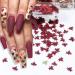 Fall Glitter Nail Sequins - Holographic Maple Leaf Nail Art Decorations | 6 Grids for Autumn & Winter Designs - Buy Online on GoSupps.com