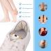 Jizzu Heel Pillows - 8 Pairs Self-Adhesive Shoe Pads for Big Shoes | Thick Foot Inserts for Men & Women | Multicolored Anti-Bubble Insole Inserts - Buy Online on GoSupps.com
