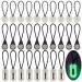 WebEedy 30 pieces of bright zipper replacement green lights in the dark zipper powder tubing head removable zippering repair for camping tent luggage