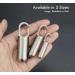 Stainless Steel Pill Holder Keychain with Carabiner Clip | Large Pill Fob for Travel & Daily Use - Buy Online on GoSupps.com