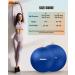 GalSports Anti-Burst Yoga Ball for Physical Therapy & Balance Chair - Blue, 65cm with Pump | Slip Resistant Stability Swiss Ball for Home Gym Fitness - Buy Online on GoSupps.com