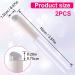 2pcs Silicone Lip Brushes with Storage Box - Portable Reusable Makeup Applicators for Lipstick Lip Balm & Gloss - Soft Angled Head - White - Buy Online on GoSupps.com