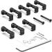 Guardtier CGM908 Picatinny Cable Management Guides 8 Pack - Black | Flashlight Laser Wire Clips - Buy Online on GoSupps.com