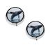 (Killer Whale) Round Pill Box 3 Compartment Pill Box Mini Decorative Pocket Purse Portable Travel Medicine Tablet Vitamin Holder Organizer Pill Case