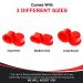 Fullips Lip Plumper Combo - Small Oval, Medium Oval, Large Round - Self Suction Device for Instant Natural Lip Enhancement - Red Plastic Plumpers - Buy Online on GoSupps.com