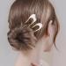 6 Pack Metal U Shape Hair Fork Sticks - Hair Bun Chignon Wedding Pins for Women & Girls - Buy Online on GoSupps.com