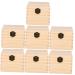 Solustre 7 pcs storage box for essential oils showcase for essential oils Jewelry beads empty wooden boxes essential oil bottle organizer Jewelry Organizer Organizer Holzern