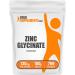 BulkSupplements.com Zinc Glycinate Powder - Zinc 40mg - Zinc Powder - Pure Zinc - Zinc Supplement - Zinc Mineral Supplements - Immune Support Supplement - 130mg per Serving (100 Grams - 3.5 oz) 3.53 Ounce (Pack of 1)
