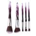 Beifenl Purple Fiber Bright Transparent Crystal Diamond Makeup Brush Blush Foundation Eye Shadow Brush