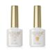 ROSALIND Base Coat Top Coat UV Gel Nail Polish Shellac Primer Top Coat & Base Coat for Nails Set of 2 10 ml Nail Art Manicure Set