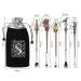Harry Potter Makeup Brush Set with Bag - Wizard Wall Collection for Foundation Eyeliner Eyeshadow & More | Soft Gold Brushes for Beauty - Buy Online on GoSupps.com