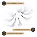LASHVIEW 1000 Premade Volume Fans - Mixed Lengths 9-16mm Handmade 5D & 10D Eyelash Extensions C&D Curl Supplies - Buy Online on GoSupps.com