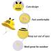 LANGZHEN Beach Sun Protection Hat for Baby Girls - Yellow Bee Design | Adjustable Wide Brim Toddler Kids Hat with Chin Strap for Summer Play - Buy Online on GoSupps.com