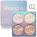 Weixinbuy Shimmer Highlighter Powder Palette Illuminator Palette The Powder Palette Highlighter Baked Waterproof Long Lastin