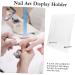 minkissy Nail Display Board Nail Tech Accessories Nail Accessories Nail Display Stand Nail Showing Holder Nail Color Display Tool Nail Color Cards Nail Work Display Rack Manicure Tool Work 20x16cm Transparent - Buy Online on GoSupps.com