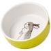 Nobby Rodent Ceramic Bowl Rabbit Green/White Diameter 11 cm x 4.5 cm Pack of 1 Green White