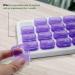UHZBTEC Monthly Pill Organizer - 31 Day Medicine Vitamin Holder Container (Purple - Buy Online on GoSupps.com