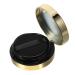 Healvian Two-layers Boxes Refillable Powder Compact Cushion Foundation Puff Makeup Powder Puff Pressed Black