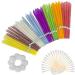 Natural ear candles 32 pieces (8 colors) ear candles ear cleaner ear wax removal cylinder scent hollow bowling candles with 16 protective panes