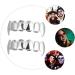 Didiseaon 2pcs Werewolf Teeth Halloween Decor Teeth Grills Top and Bottom Teeth Toy Vampire Fangs Artificial Teeth Simulation Teeth Decorative Props Copper Toy Men and Women Silver Silver - Buy Online on GoSupps.com