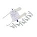 Complete Kit Urinary 5 Days 5 Condom Catheters External Self-Sea + Leg Bag 750ml + Straps (Medium 25 mm 1 Inches)