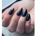 360pcs Glossy Black Almond Press on Nails - Medium Length Fake Acrylic Nails with Adhesive Tabs for Women & Girls - Buy Online on GoSupps.com