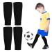 TSHAOUN 2 pairs of football socks for children football socks Elastic breathable socks sports socks Training socks for 130 150cm boys and girls within 35cm calf circumference unit size black