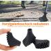 Nordic Walking Pole Rubber Puff - Trekking & Hiking Poles with Travel Case for 10mm Diameter Poles - Buy Online on GoSupps.com