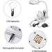 Magnifier Handheld and Desktop Magnifing Multi Functional 2X 5X 16X LED Lighted Folding Design with 6 Adjustable LED Lights for Reading Hobbies Crafts Workbench Diamond Art - Buy Online on GoSupps.com