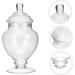 Operitacx Marshmallow Jar Dried Fruit Jar Storage Condiments Containers Coffee Jelly Cookie Jars for Kitchen Decorations Canister Ceremony Elegant Candy Wedding Decor Lid Jewelry Tea Glass 23x18cm Transparent Color - Buy Online on GoSupps.com