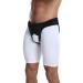 ZUMMUT LICHTENBINDER |Stretch ventral hernia belts with Lycra material elastic inguinal belt with a soft belly band for support or after operation B: Black L