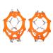 2pcs/Set 12 Tooth Mountaineering Crampons Ice Snow Grips Wearproof Anti Skid Snow Shoes Accessory for Snow Boots and Shoes(M Code) Climbing Climbing Tool