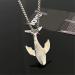 OralGos Stainless Steel Whale Pendant Necklace - Elegant Men's Sweater Chain & Stylish Long Necklace - Buy Online on GoSupps.com