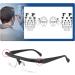Lngjin Adjustable Focus Glasses -6D to 3D | Unisex Myopia Correction Glasses for Reading & Distance | Variable Focus Dial Glasses for Men & Women - Buy Online on GoSupps.com