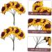 HOMSFOU 2 Packs Sunflower Paper Flower Diy Sunflower Decor Paper Sunflower Ornament Simulation Flower Diy Artificial Sunflower Artificial Flower Flowers Yellow 7X3CM - Buy Online on GoSupps.com